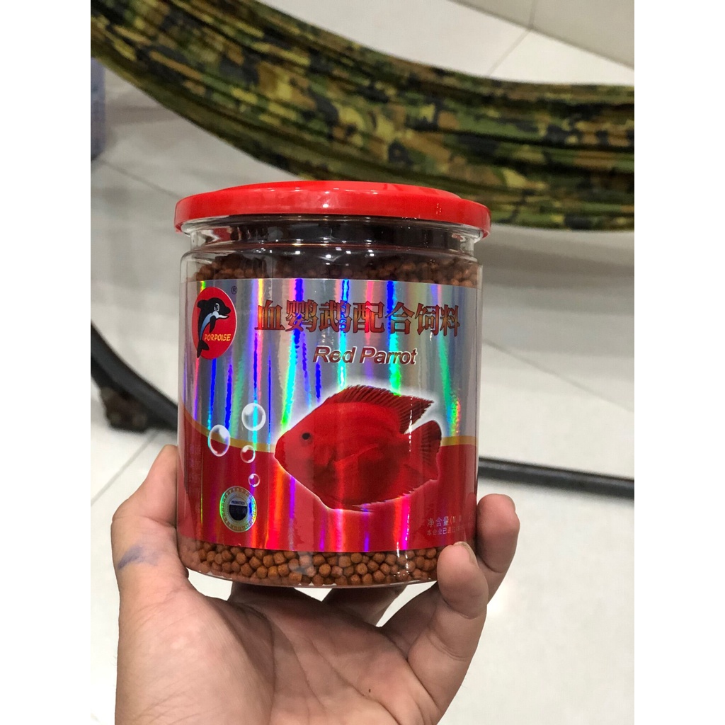 Thức ăn cho cá Hồng Két tăng màu Cám Porpoise - Hủ 260 gram
