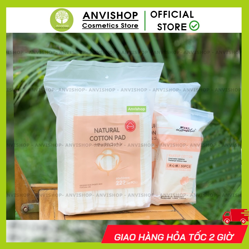 Bông tẩy trang 222 miếng Cotton pads