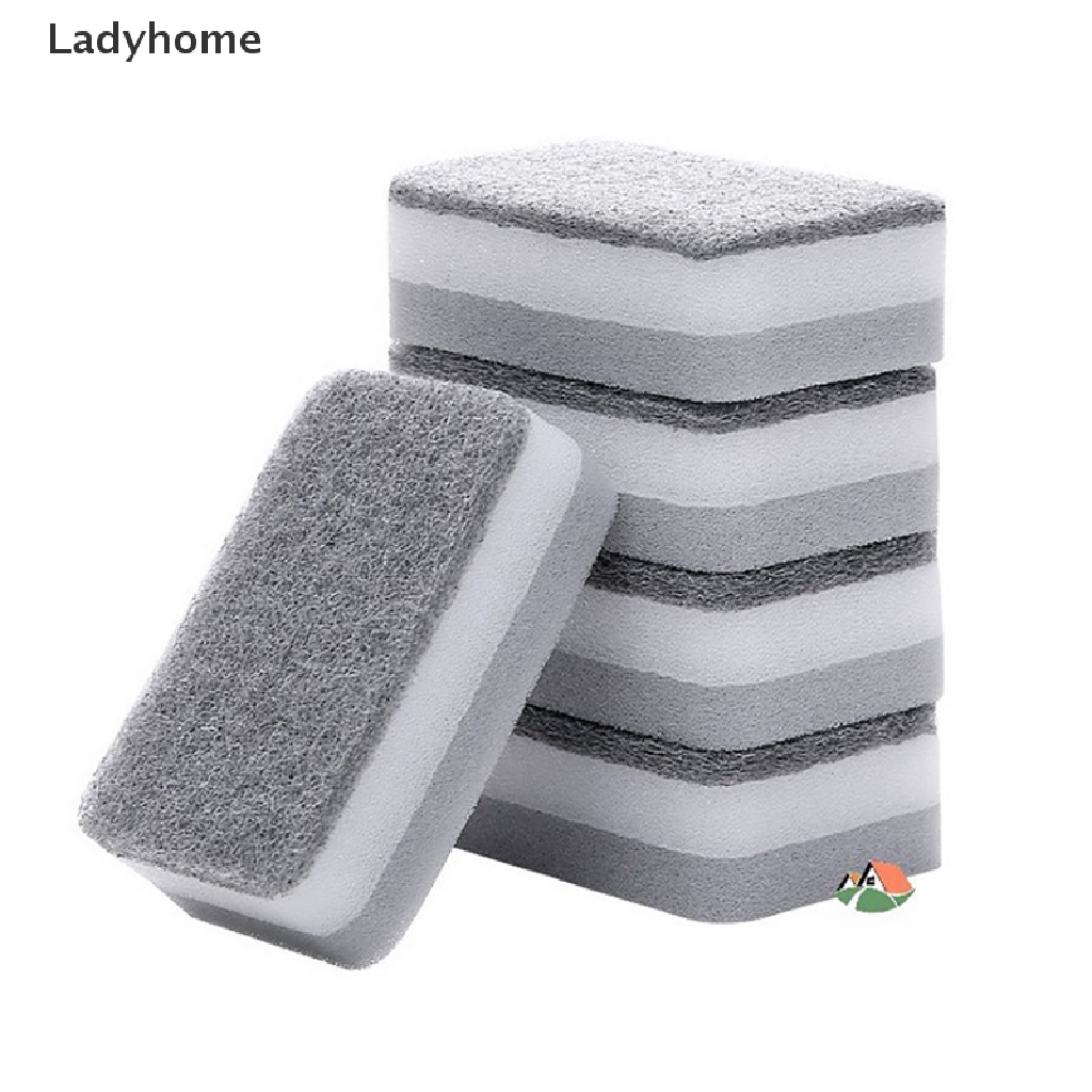 【Lady】 5x Magic Sponge High Density Dish Cleaning Sponge Kitchen Cleaning Sponges .