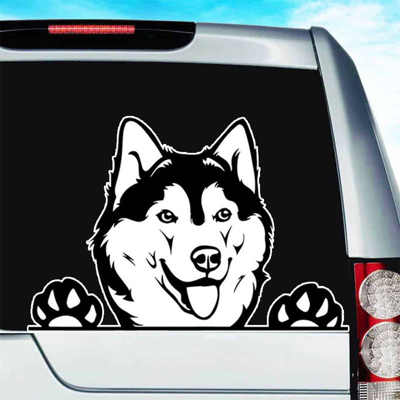 [ Xưởng Bán Sỉ  Sticker ] Set 50 Sticker Chủ Đề Chó Husky Dán Nón Bảo Hiểm Chống Thấm Nước