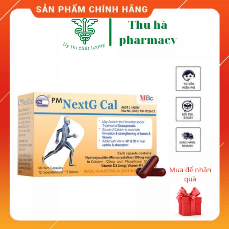 ( Chính hãng ) Viên Uống Bổ Sung Calci NextG Cal Hộp 60 Viê