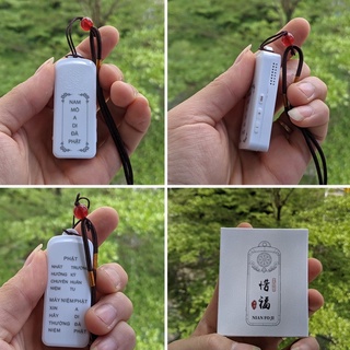 Đài phúc - Máy niệm phật mini, máy tụng kinh, có -củ sạc+ khe cắm thẻ nhớ + dây đeo