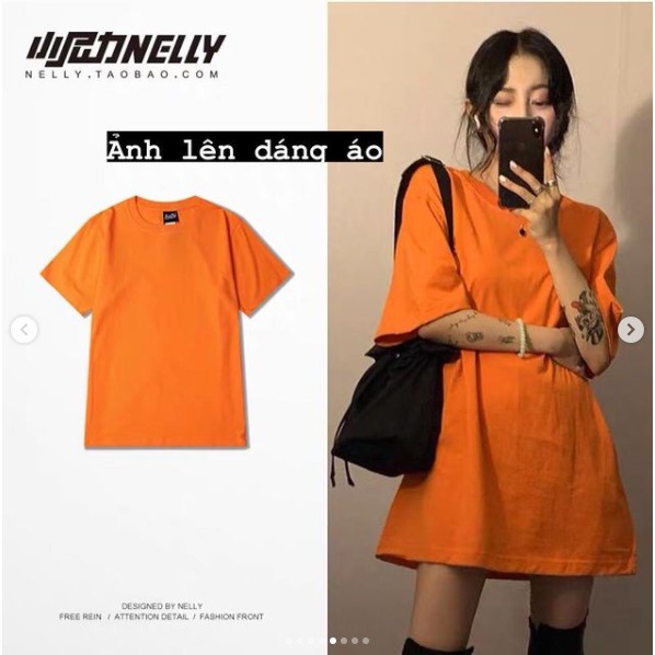 (CHÍNH HÃNG) Áo thun, áo phông trơn Nelly form rộng unisex G184