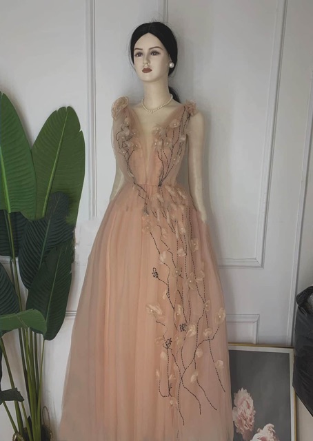 ẢNH VÀ VIDEO THẬT 1000%  Đầm xoè hoa rơi 3 D