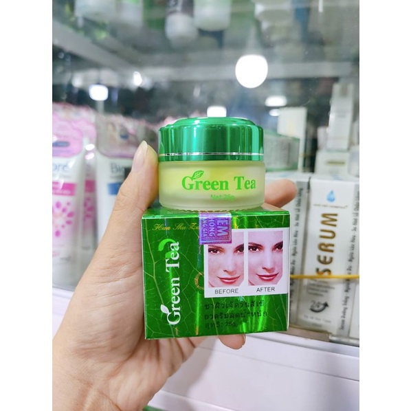 Kem Mụn, Thâm Sạm, Tàn Nhang Trắng Da Green Tea HuaShuLi