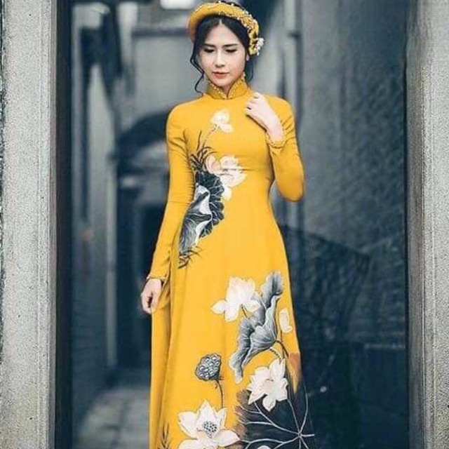 áo dài cao cấp in 3d 300/1 bộ | BigBuy360 - bigbuy360.vn