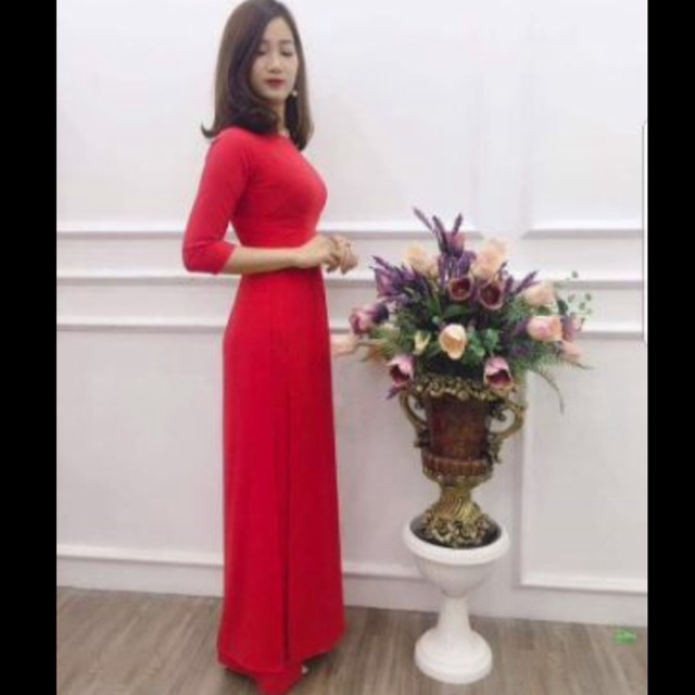 Áo dài 4 tà tằm ý ( chưa kèm quần)