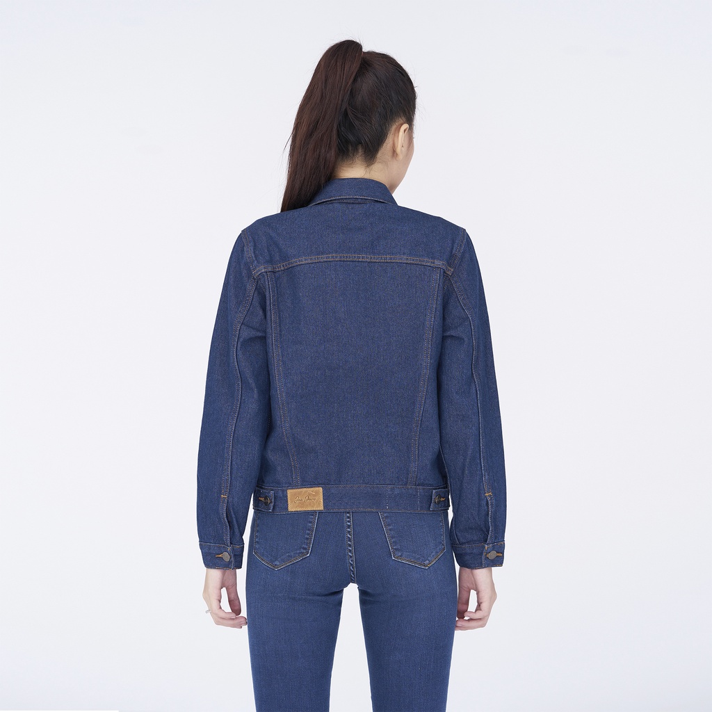 Áo Khoác Jean Nữ Cao Cấp Trơn Màu Xanh Aaa Jeans