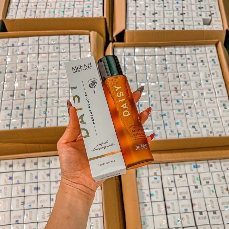 (C.Hãng100%) Tẩy Trang Daisy Makeup Remover - Meea Organic ( Mua 2 Tặng 1 Bông )