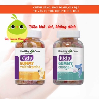 Kẹo dẻo DHA cho bé từ 2 tuổi Healthy Care Gummy Omega 3, Úc (250v)