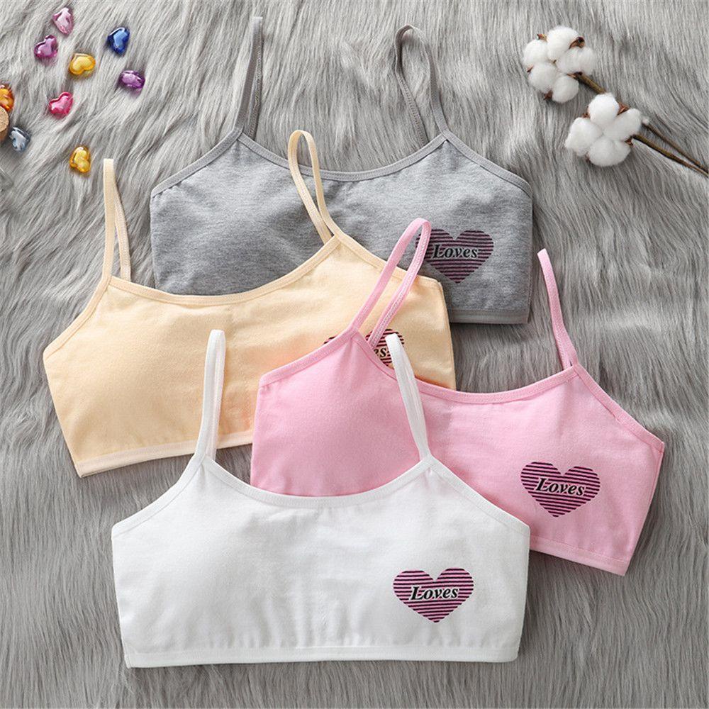 Áo Lót Hai Dây Bằng Cotton Thời Trang Cho Trẻ Em