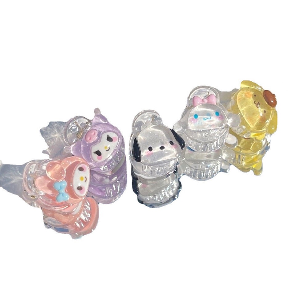 Set 5 Kẹp Tóc Kuromi Hoạt Hình Đáng Yêu Cho Bé Gái