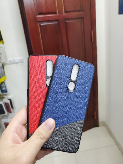 Ốp lưng Oppo F11 Pro FREESHIP Từ 50k chống sốc vân vải Jean thổ cảm mềm mịn