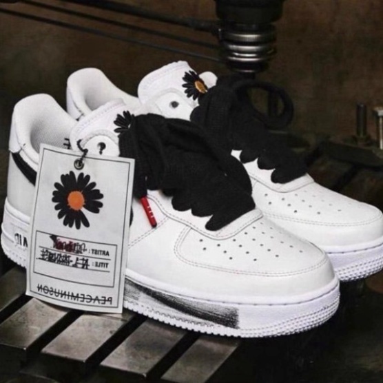Giày Sneaker Nam Nữ - Giày Air Force 1 AF1 Trắng Hoa Cúc Sơn Đế Tróc Sơn Cổ Thấp Trẻ Trung Năng Động T11