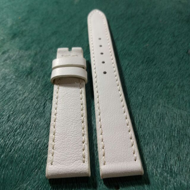 DÂY ĐỒNG HỒ DA BÒ MÀU TRẮNG đủ size từ 10mm - 20mm