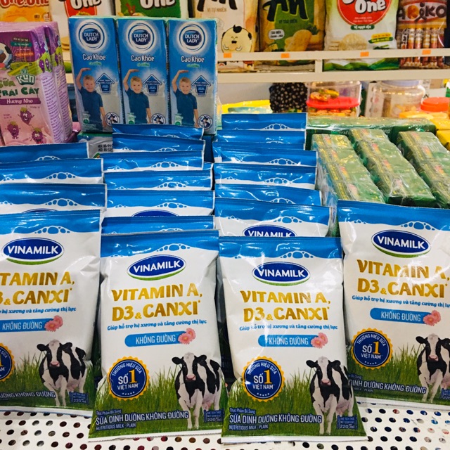 Sữa không đường Vinamilk A&D3