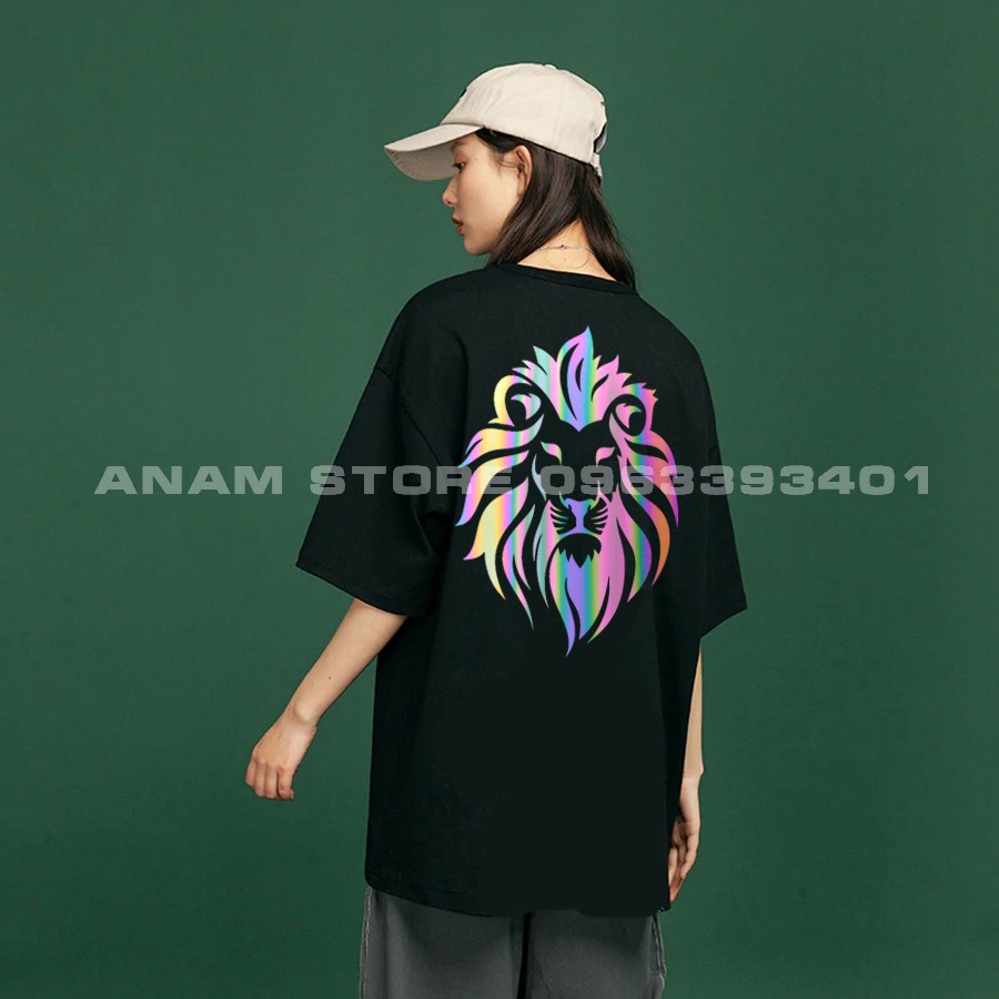 Áo thun phản quang 7 màu Tay lỡ Nam Nữ Sư Tử