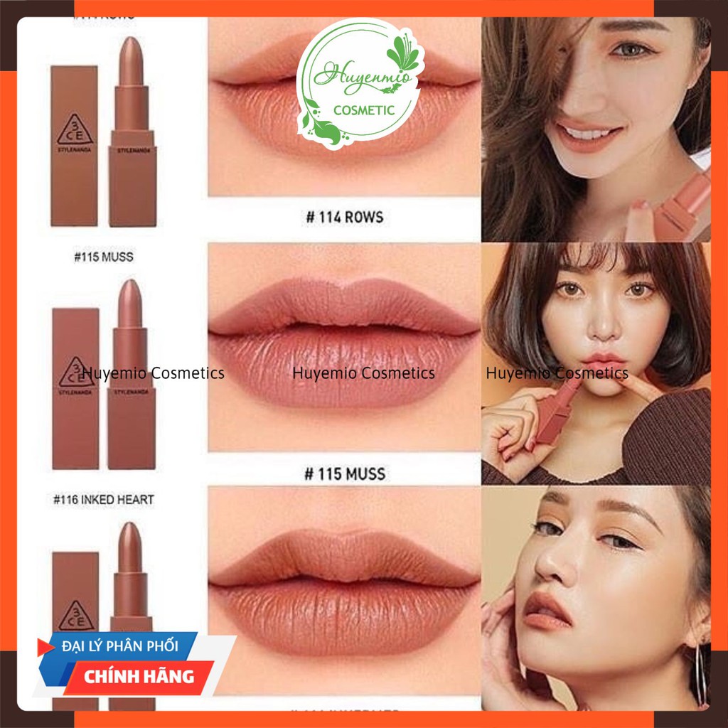 Son 3CE Mood Recipe - Son thỏi 3CE lì mịn ( Hàng chính hãng) | BigBuy360 - bigbuy360.vn