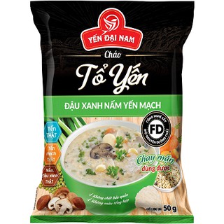 Thùng cháo tổ yến đậu xanh nấm yến mạch (thùng 30 gói 50g)