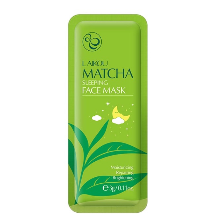 LAIKOU Matcha Sleeping Mask Repairing Deep Nouishing 3g x 3pieces