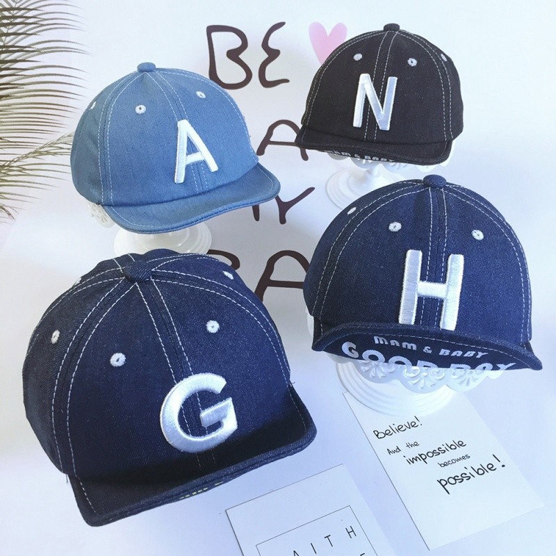 Mũ bóng chày in chữ đáng yêu