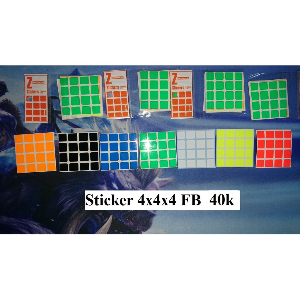 Phụ kiện Rubik Sticker Rubik 22, 44, 55, 66, 77, 99