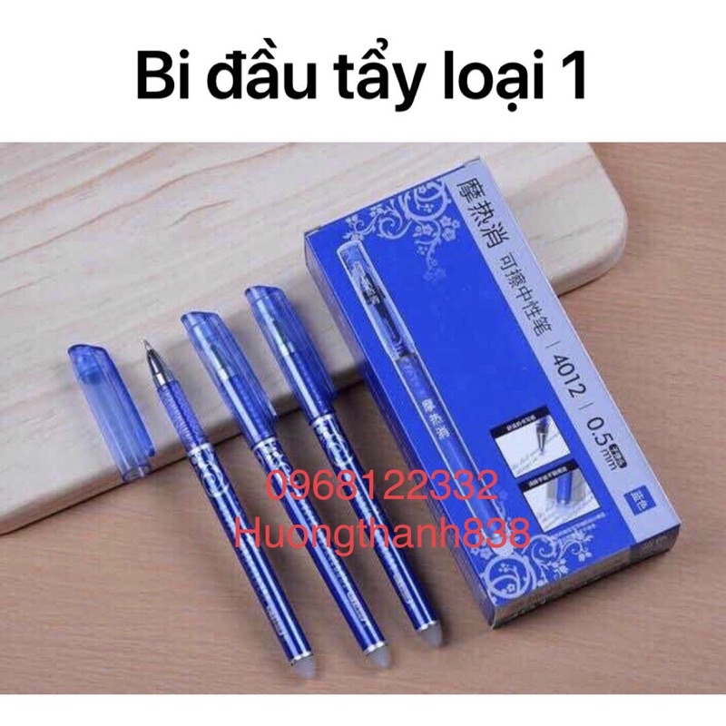 Hộp 12 Bút bi nước 4012, 4017 viết tẩy được hàng loại 1 chuẩn đẹp(01 hộp)