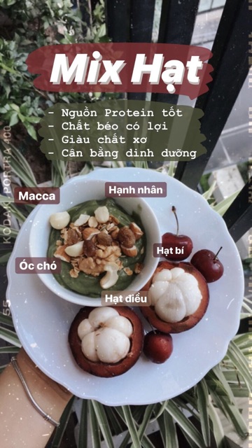 MIX HẠT nhập khẩu (500g) (Hạnh nhân, Óc chó, Hạt bí, Macca, Hạt điều)