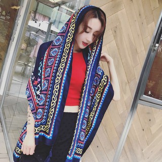 Khăn choàng đi biển thổ cẩm boho S31805