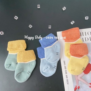 Set 3 tất len xù cao cấp cực xịn túi zip