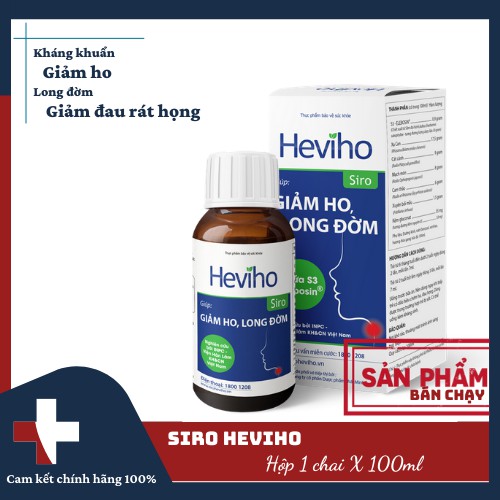 SIRO HEVIHO 100ML - GIẢM HO, LONG ĐỜM