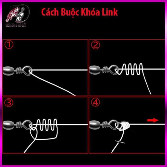 🟢 Khóa Link Câu Cá, Khóa Link Chịu Tải Lớn, Phụ Kiện Câu Đài Cao Cấp