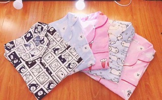 Bộ pijama dễ thương chất kate Thái