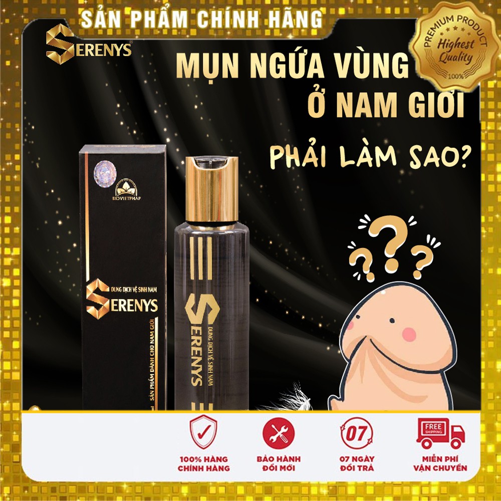 Vệ Sinh Nam Giới Dung Dịch Vệ Sinh Bọt Vệ Sinh Cho "Ciu" Giúp Khử Mùi Hôi Kháng Khuẩn Vùng Kín Serenys 100ml