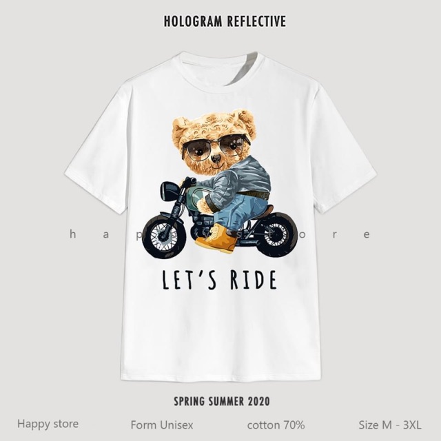 Áo Thun Gấu Teddy Ride siêu cute