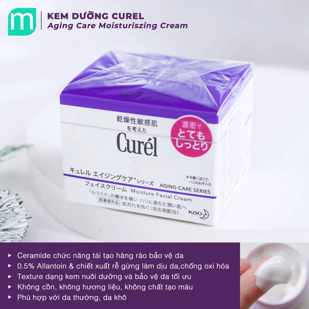 Kem Dưỡng Curel Chống Lão Hoá Tím Aging Care 40g