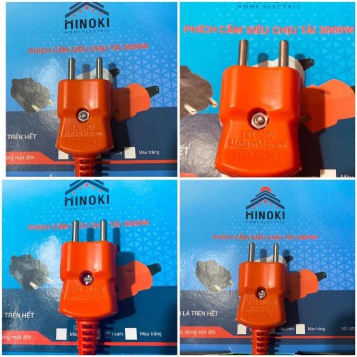 Phích cắm Điện chịu tải màu cam HiNoKI, Phích cắm siêu chịu tải công nghiệp 3000W HÀNG MỚI