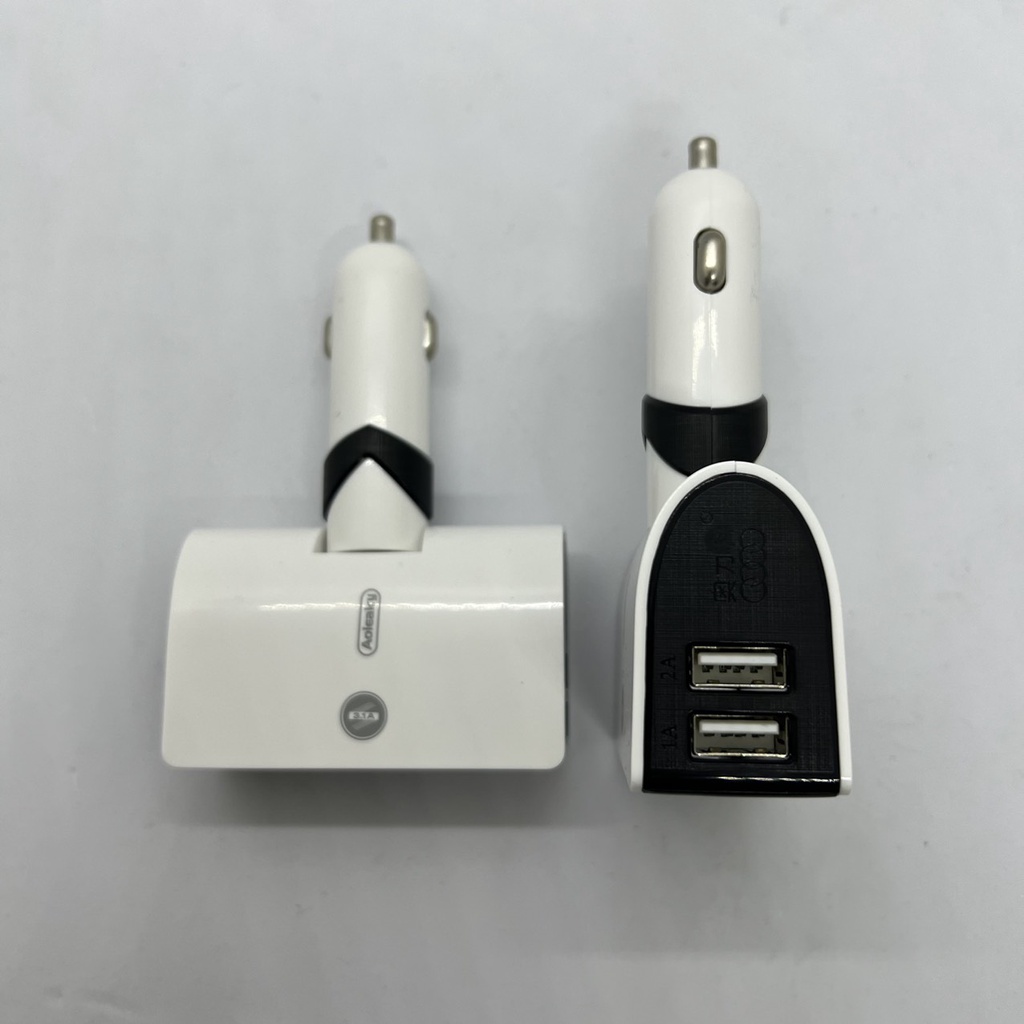 【SHIP SIÊU TỐC⚡️】Tẩu Sạc Nhanh Ô Tô , Tẩu Sạc Ô Tô Cao Cấp AOLEAKY Chia 2 Cổng Tẩu + 2 Cổng USB 80W - HT15