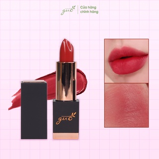 [100%GIẢM ĐẬM SÂU- siêu tôn da] Son Lỳ mềm môi-CAM KẾT KHÔNG CHÌ - Son Sáp Lì Đỏ Hồng GUO - True Matte Lipstick GUO 5gr