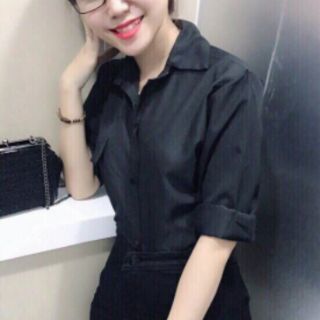 Áo sơmi vải kate lụa