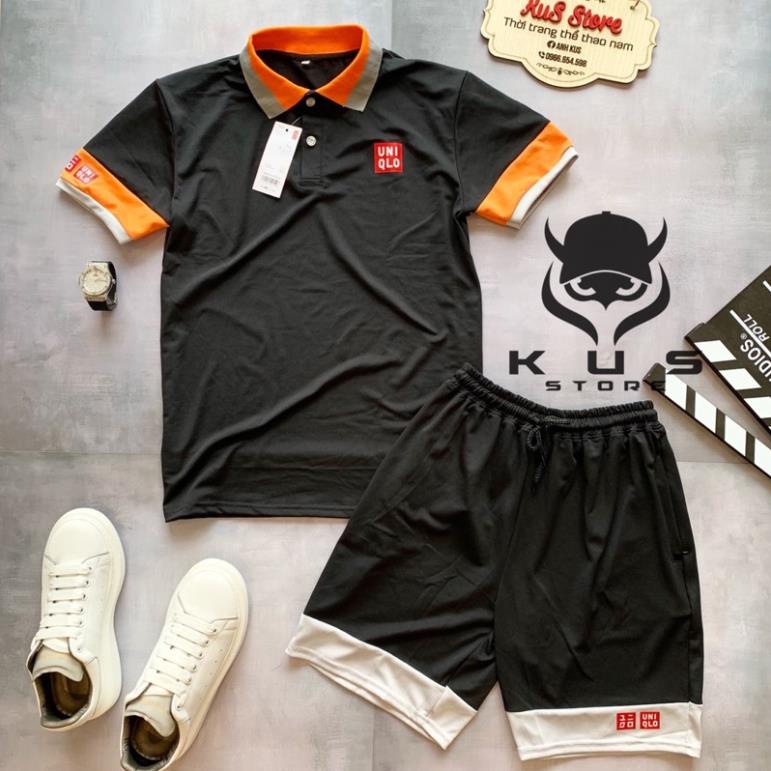 Uni Qlo S2 màu Đen phối viền Cam cao cấp đẹp mẫu mới 2021 ⚡