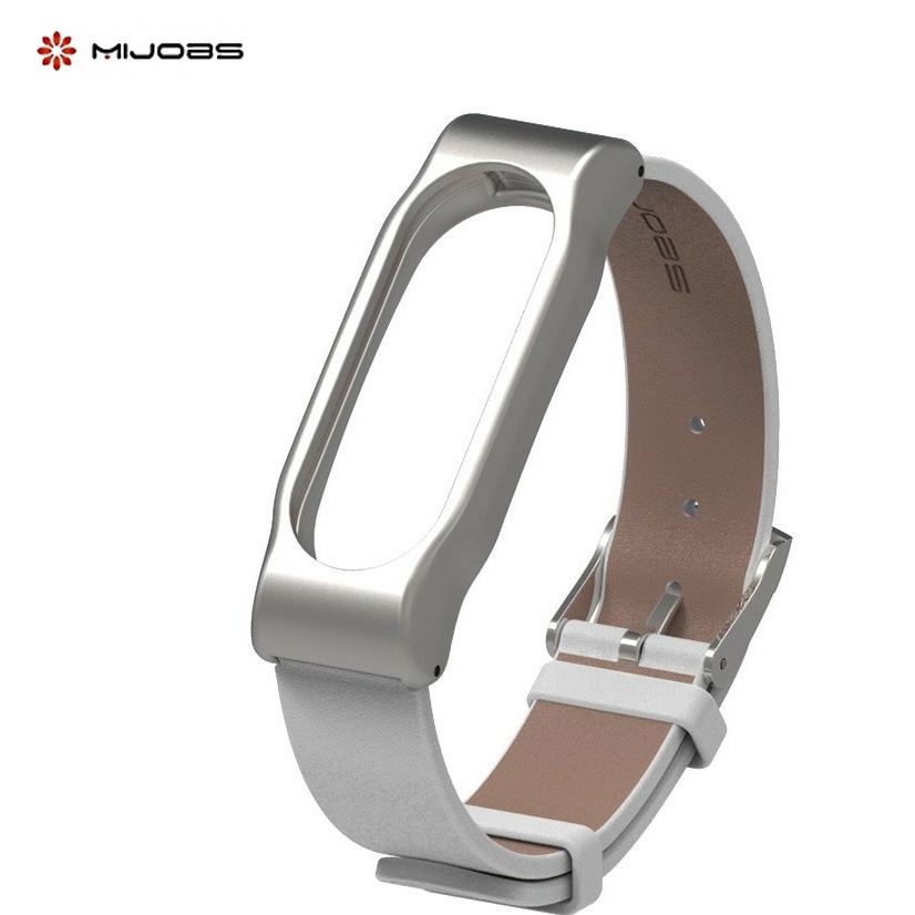 Dây đeo miband 4 3 da MIJOBS thay thế