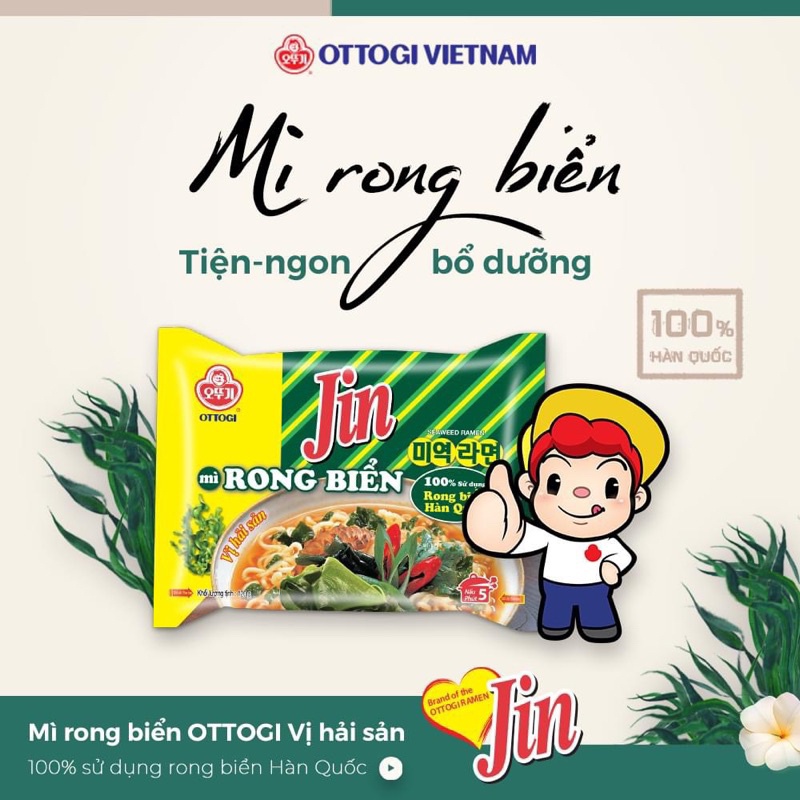 Mì Rong biển 120g lốc 5 gói Mì Hàn công nghệ Hàn quốc