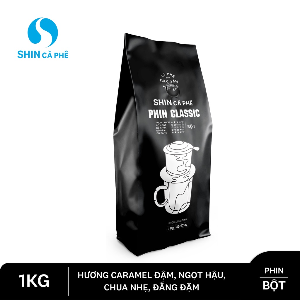 Cà phê cho quán, nguyên chất, pha phin_Phin Classic 1kg