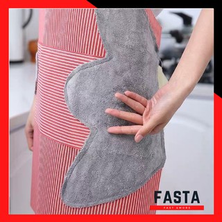 Tạp dề thời trang đa năng tích hợp khăn lau tay và túi để đồ
