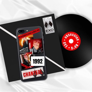 Sticker EXO decor case điện thoại