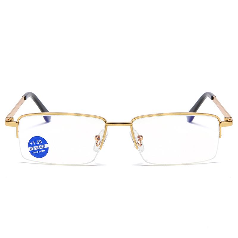 Kính đọc sách chống tia xanh mới gọng kim loại HD cho nam +1.00/+1.50/+2.00/+2.50/+3.00/+3.50/+4.00