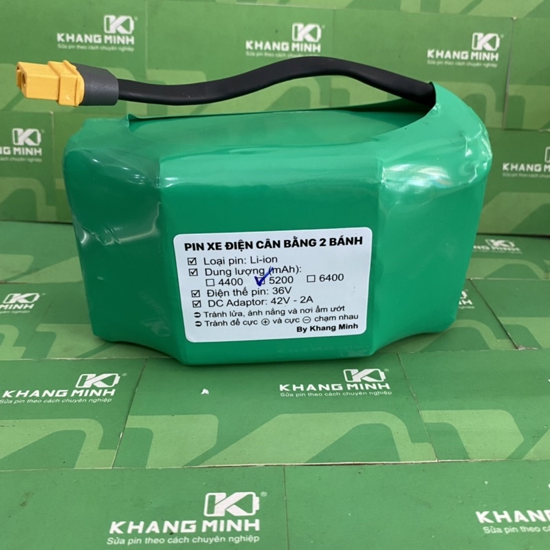 Pin xe điện cân bằng xe Drift 36V 5.2Ah Samsung cao cấp