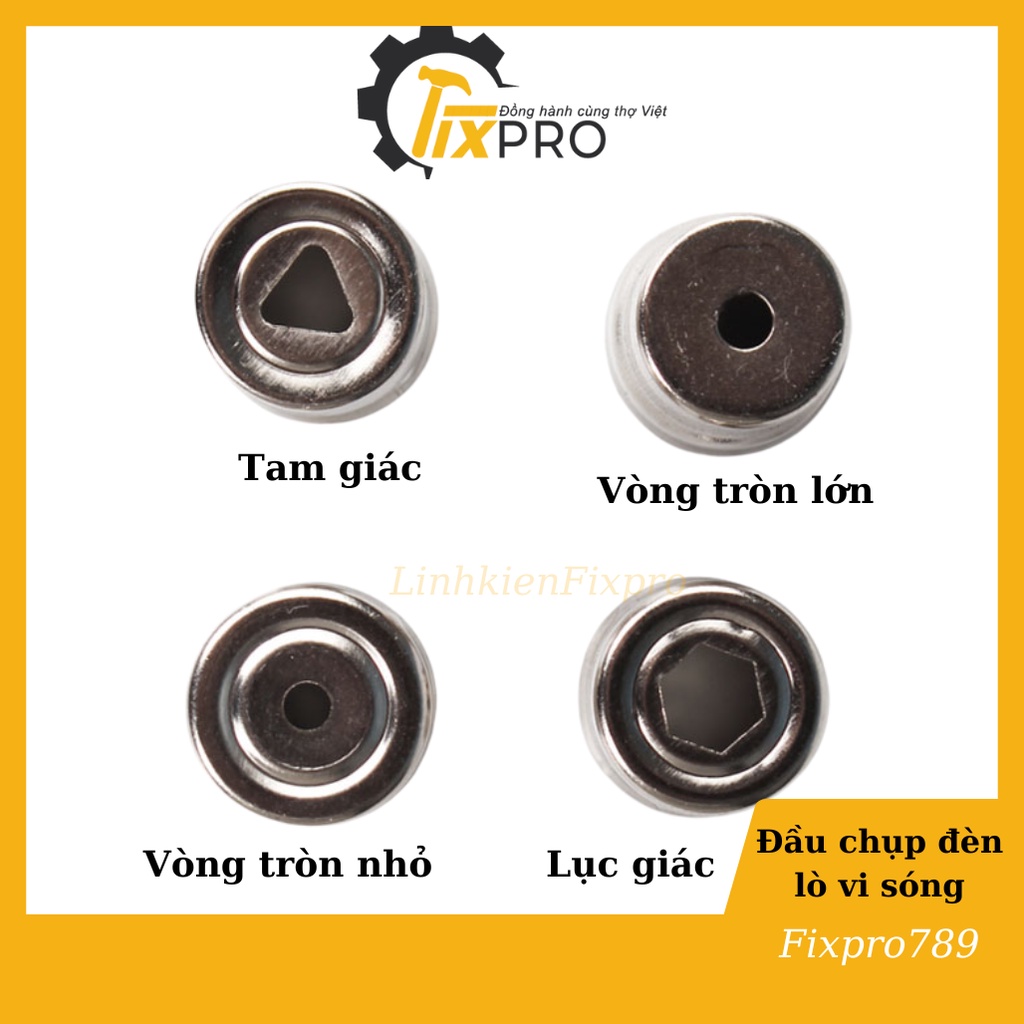 Đầu chụp đèn lò vi sóng hình lục giác, tam giác chất lượng tốt