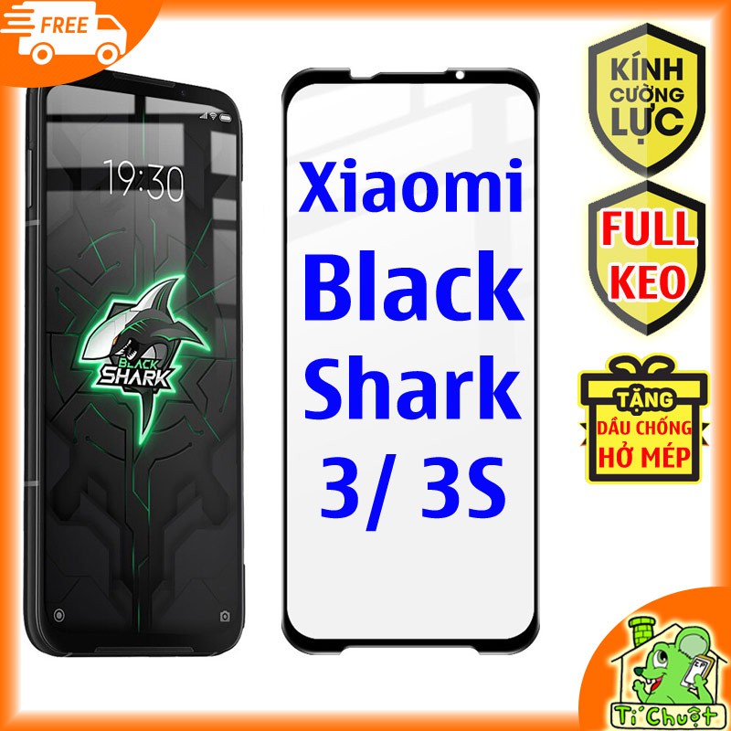 [FULL KEO-Ảnh Thật] Kính CL Xiaomi Black Shark 3/ 3S Cường Lực 2.5D FULL Màn